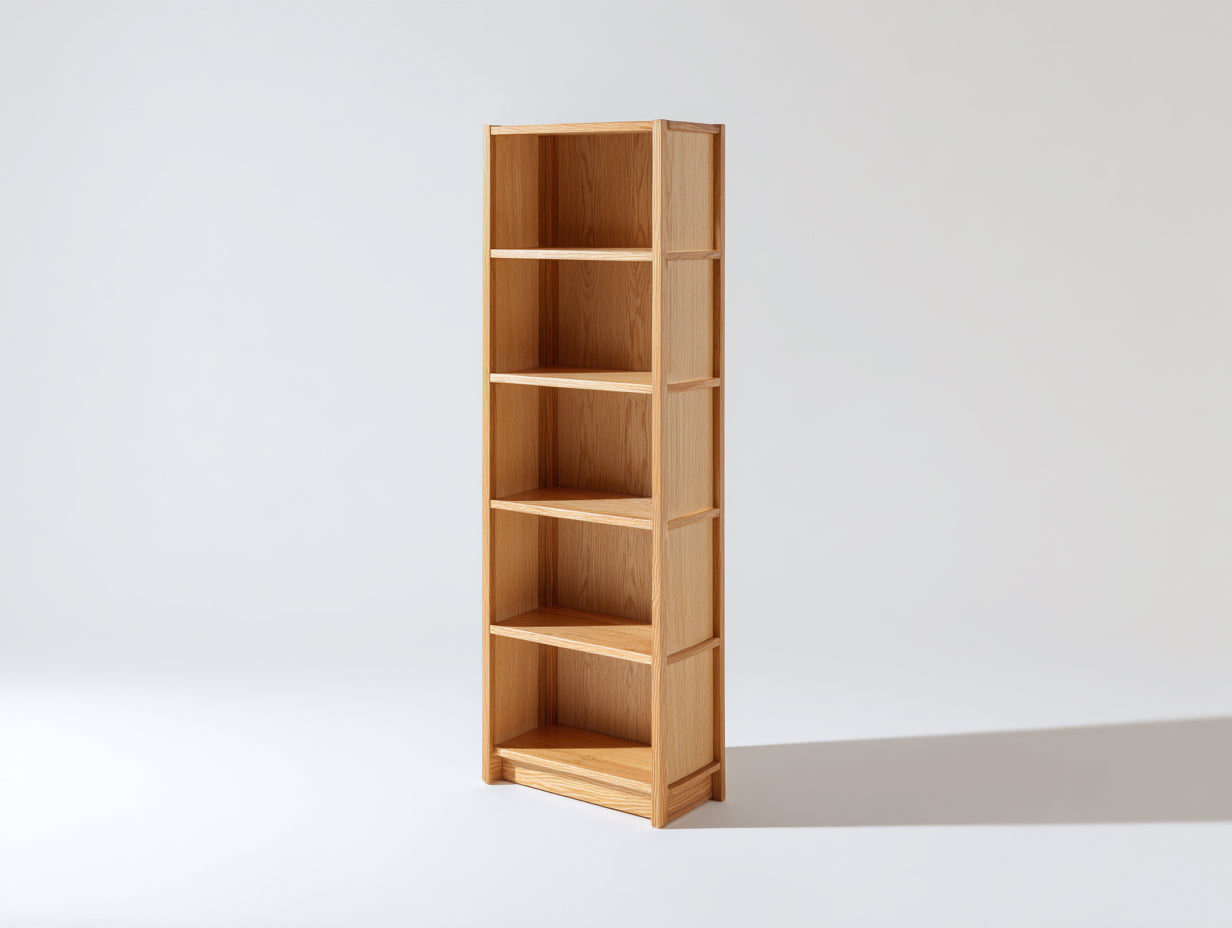 Estanterías de madera 45x35x180 cm natural - diseño vertical abierto