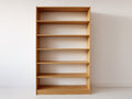 Estanterías de madera 100x30x200 cm - natural - diseño abierto con 6 niveles