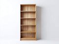 Estanterías de madera 78x32x180 cm - madera natural - diseño abierto para salón y oficina
